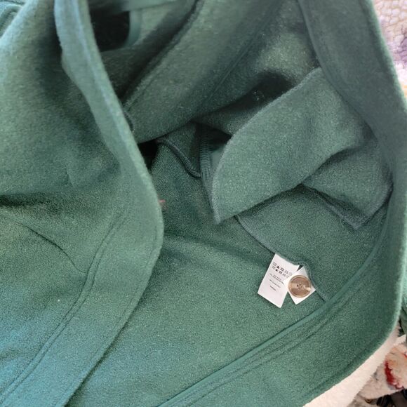 Joie NWOT Boiled Wool Blend Jacket Shacket Green Button Up Pockets Plus Size 3x - Picture 11 of 16